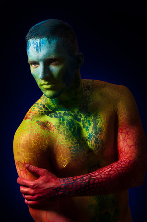 arbri al share male body painting art photos