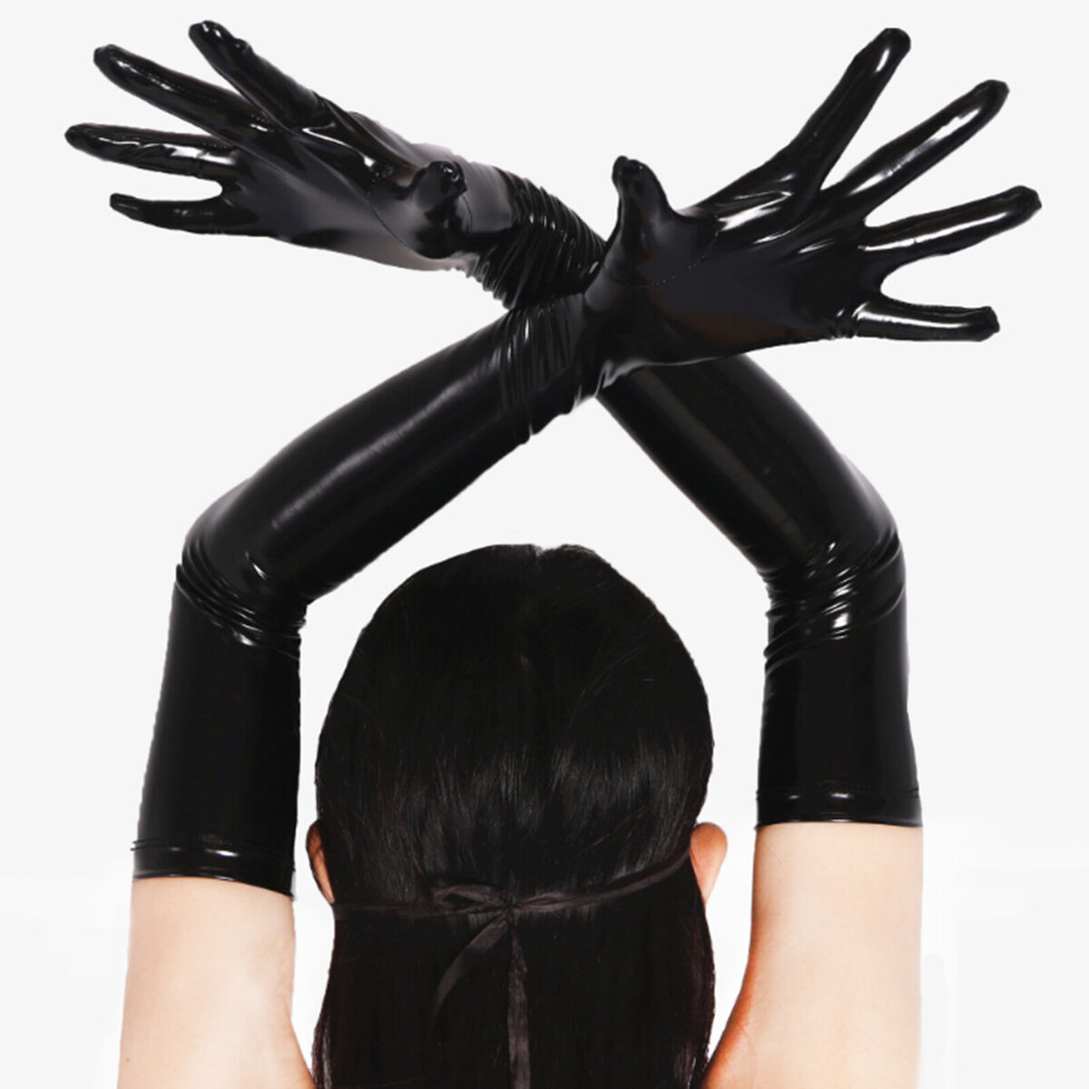 Best of Latex opera length gloves