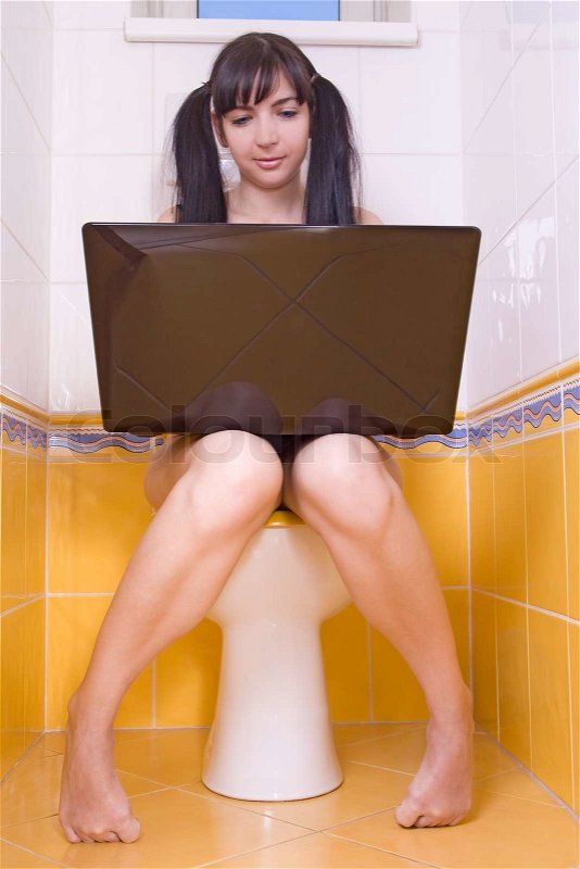 Best of Girl sit on toilet