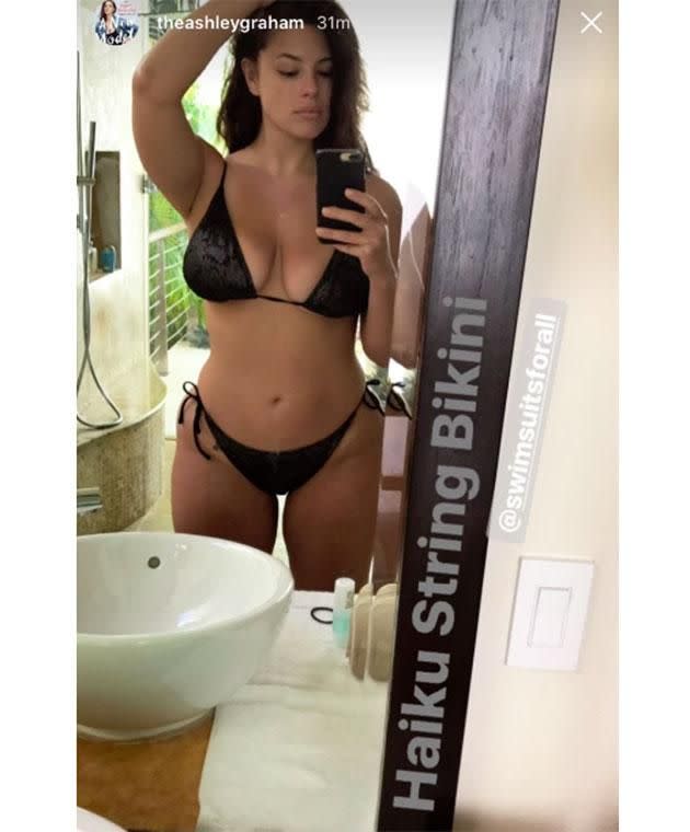 huge tits string bikini