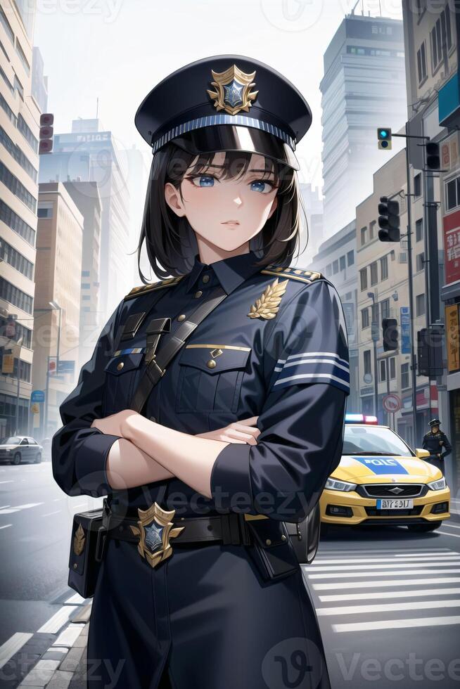 del moses recommends Anime Girl In Police Car