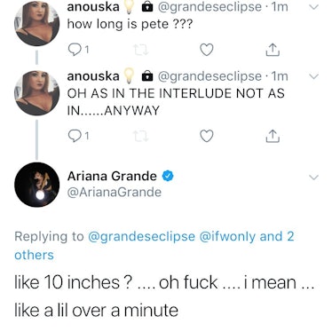 ariana grande blowjob