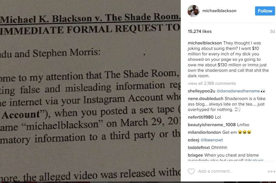 charmagne padilla recommends michael blackson sex tape pic