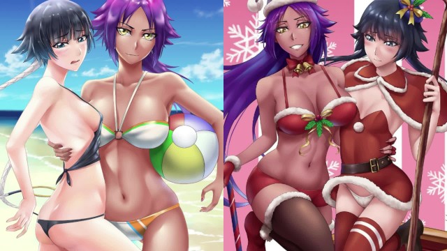 brian darrell recommends lesbian girls on the beach anime bikini porn pic