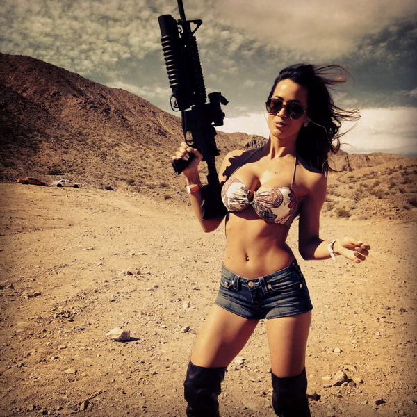 clinton venter share sexy women shooting guns photos