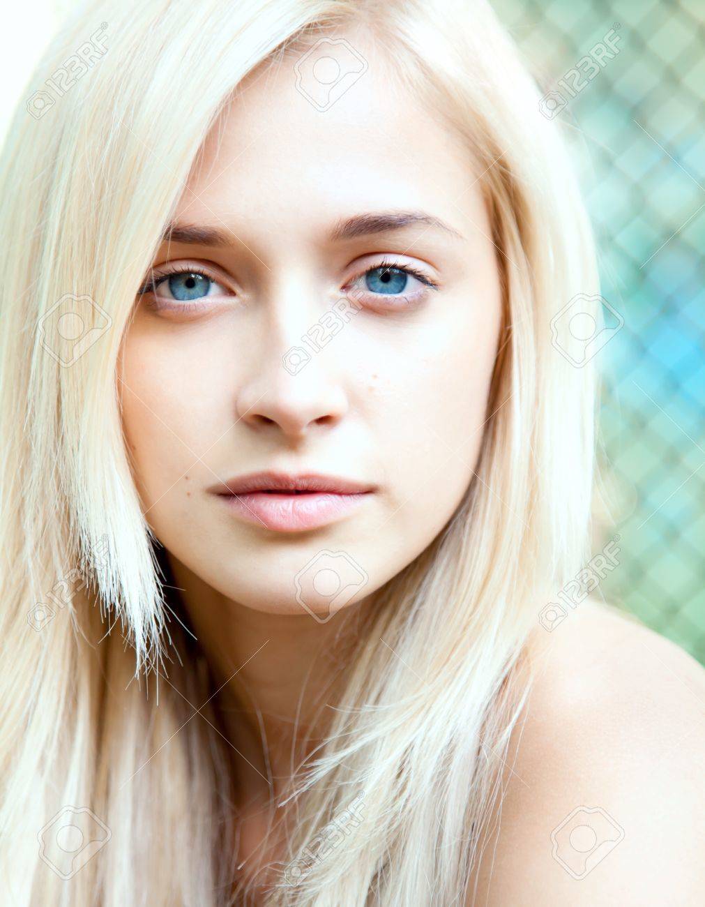 Blonde Girl With Blue Eyes Images lana laine