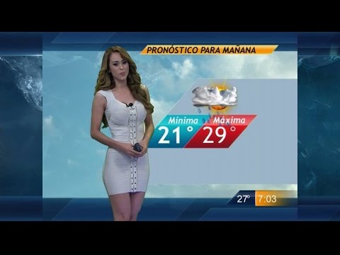 weather girl see through dress