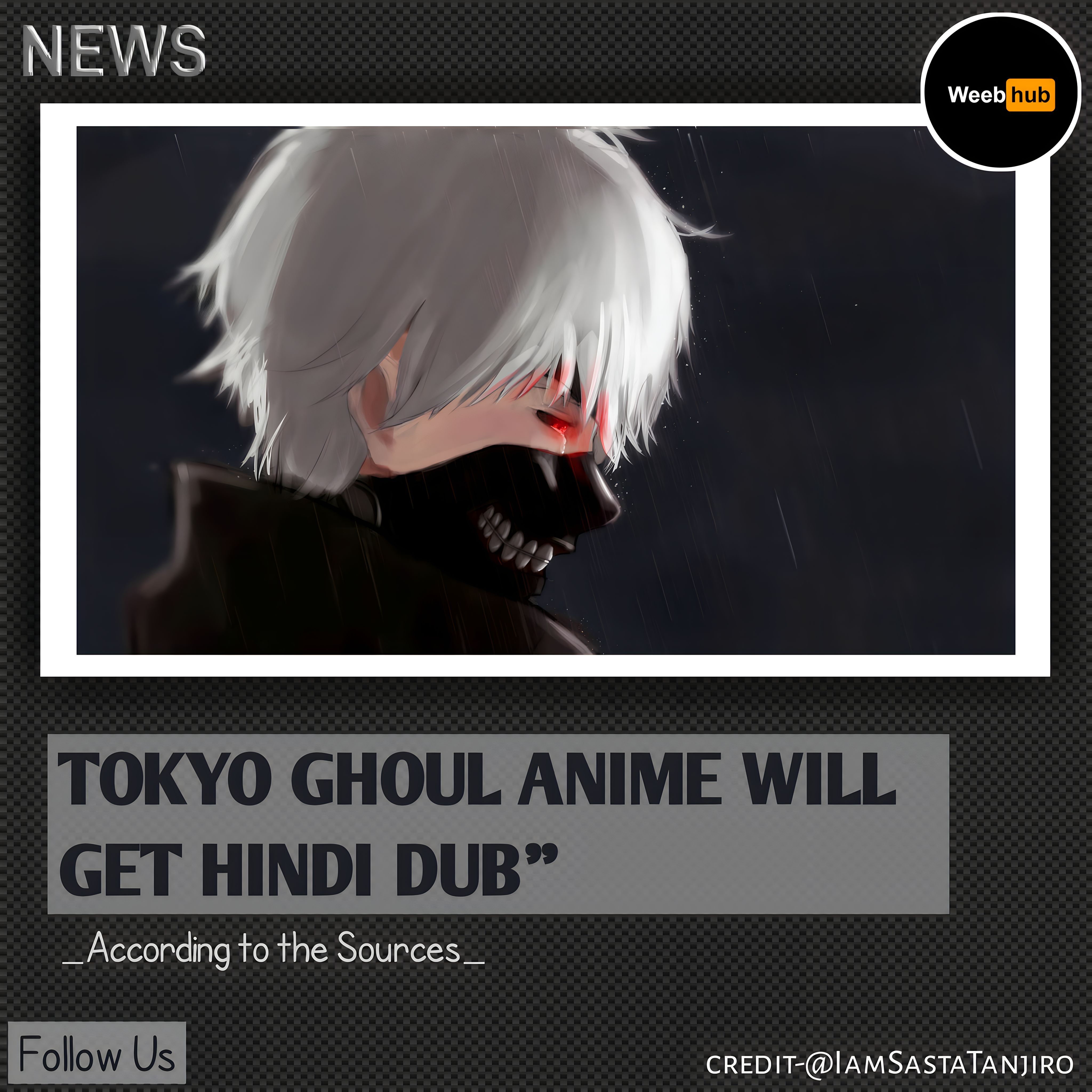 is tokyo ghoul dubbed
