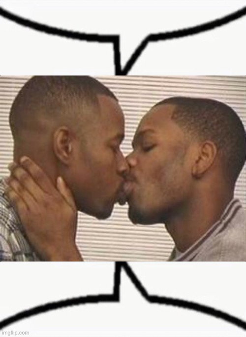 ahl nepomuceno recommends black guys kissing meme pic