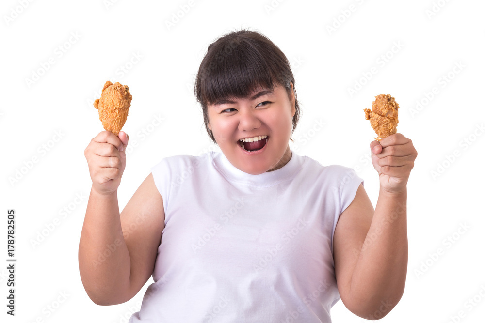 candace sturdevant add fat lady eating chicken photo