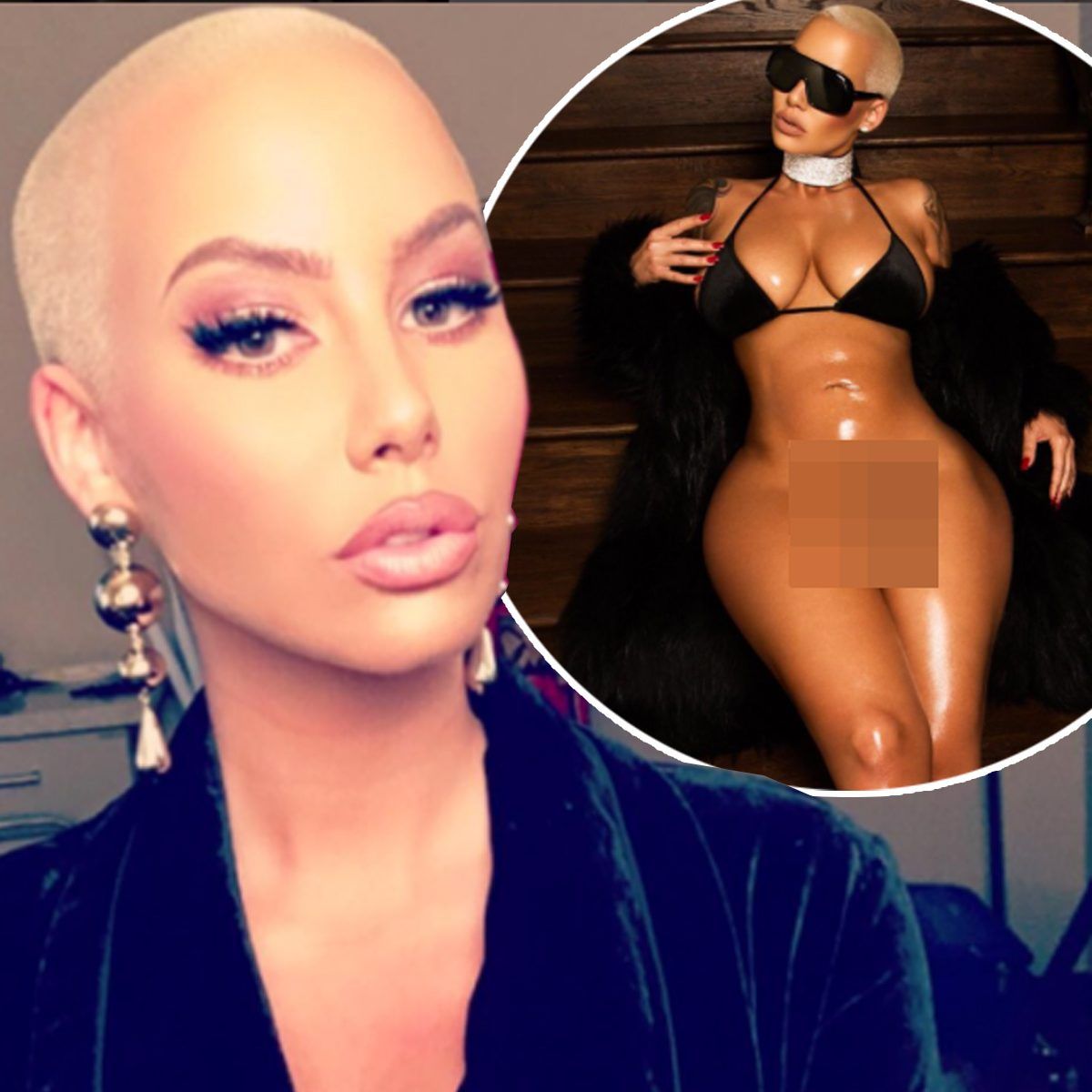 Best of Amber rose bush selfie