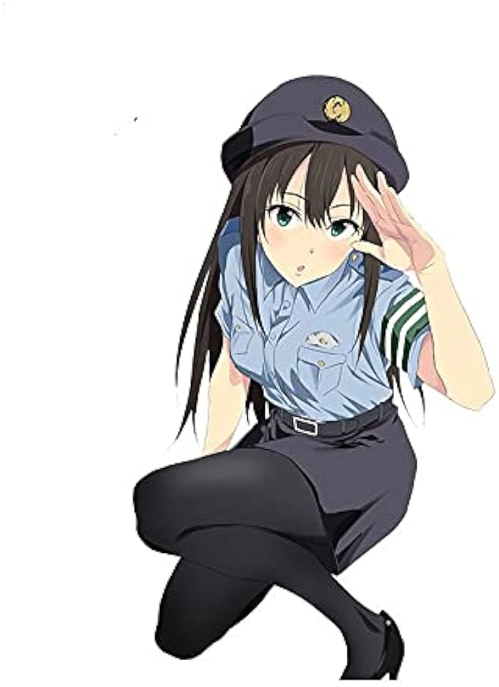 can ekiz share anime girl in police car photos