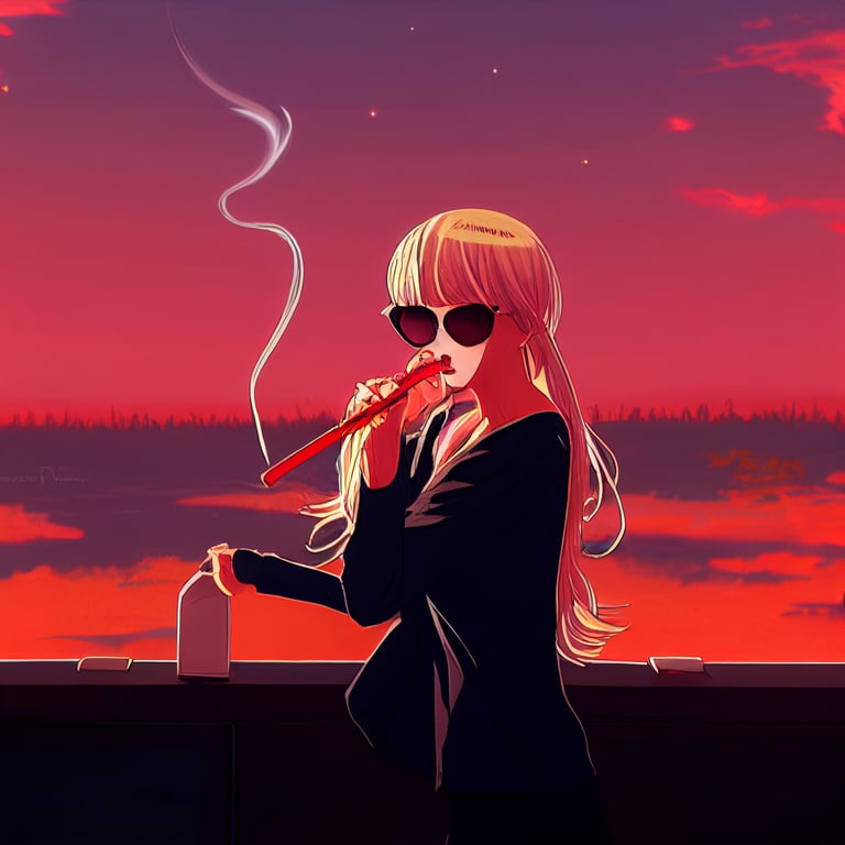 alana salas add photo anime girl smoking