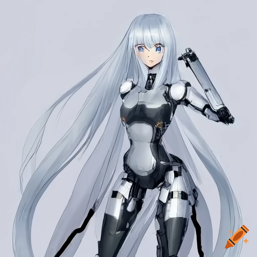 darryl combs add anime with robot girl photo