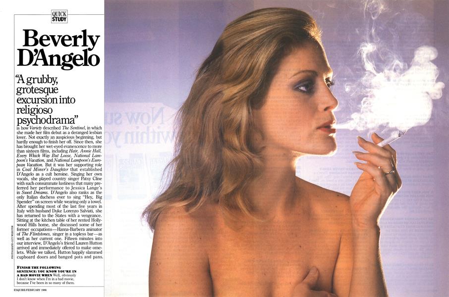 alice lillie recommends beverly d angelo smoking pic