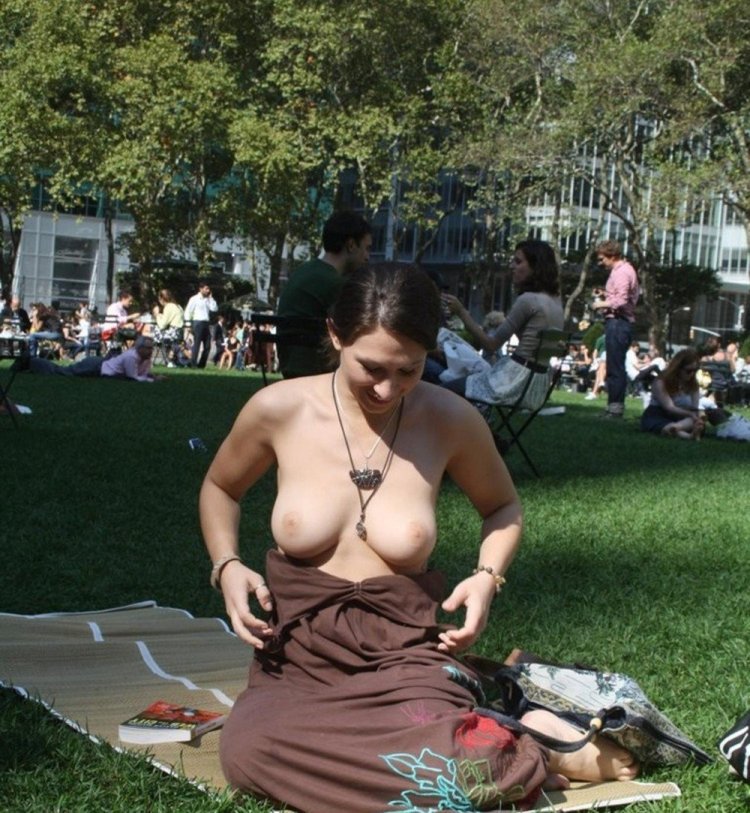 chantall petersen add tits in the park photo