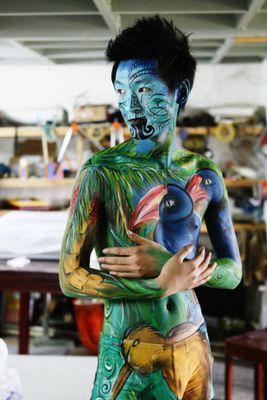 david seaford add best body painting images photo