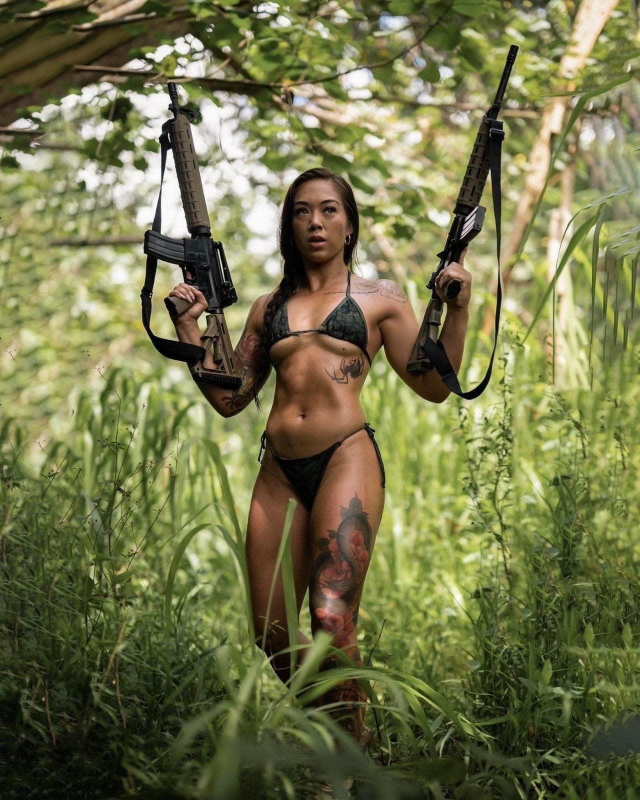 nude women with guns