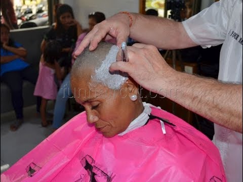 charlie dupont recommends woman headshave in barbershop pic