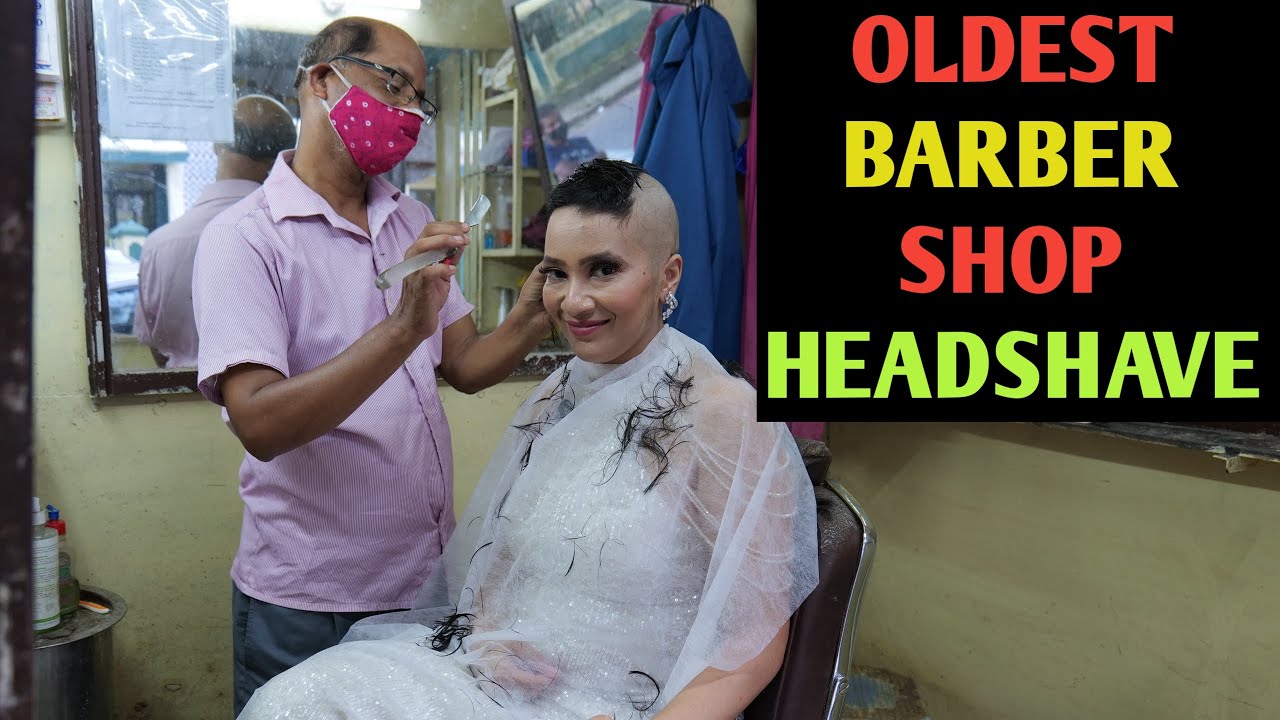 davina watson recommends Woman Headshave In Barbershop