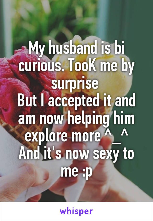 bi curious husband tumblr