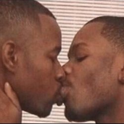 black guys making out