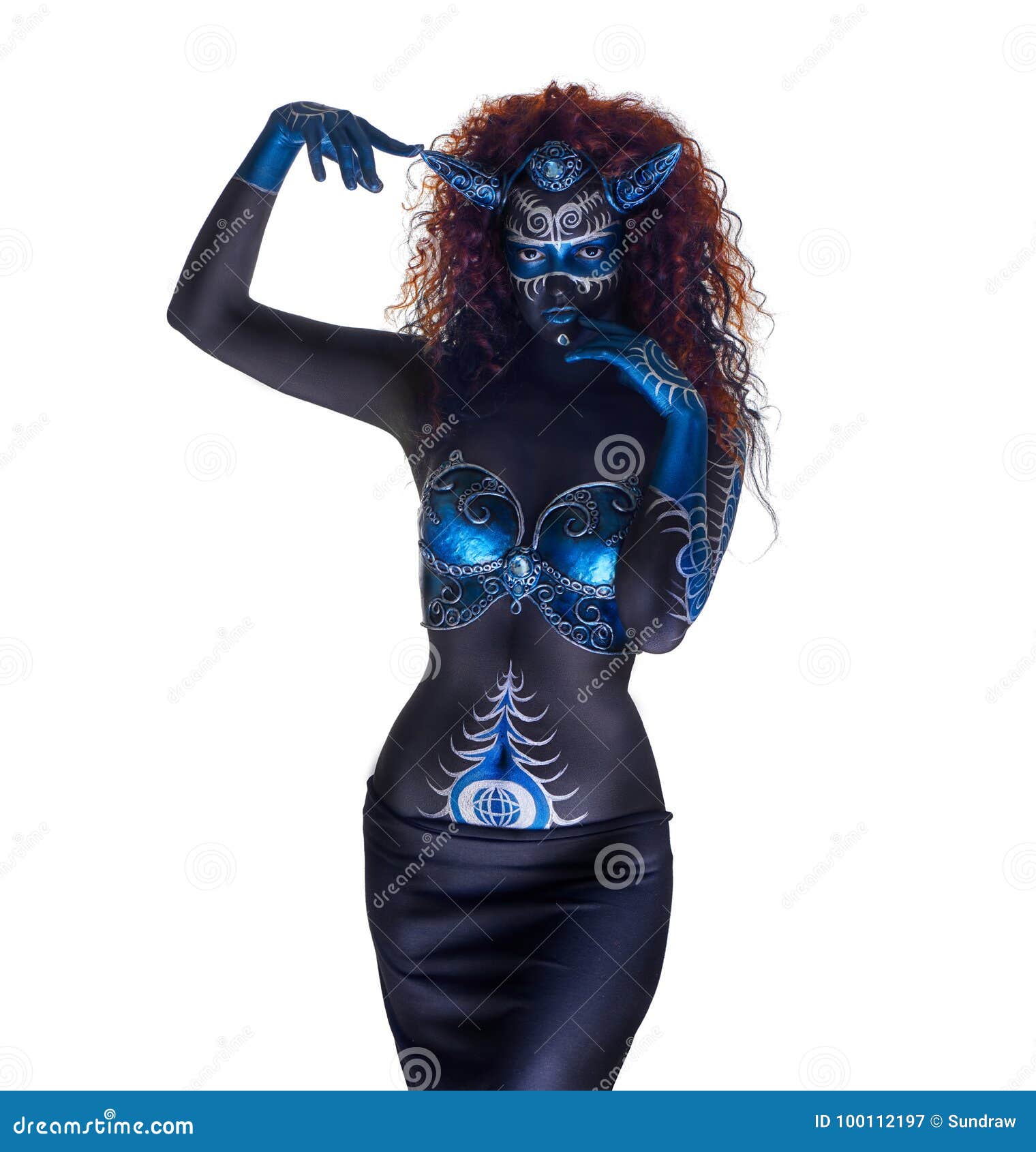 Black Women Body Paint some nudes