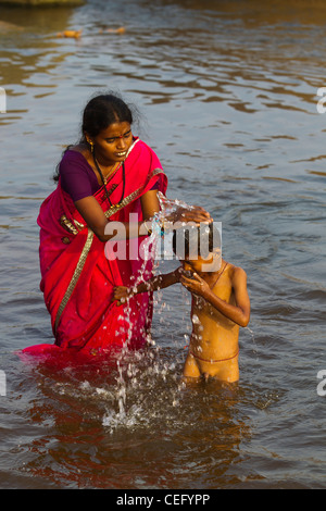 curt paulson add mother and son bathing photo