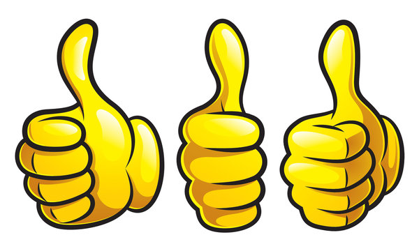 cartoon pictures of thumbs up