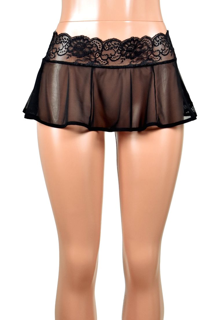 Sheer Micro Mini Skirt beim sex