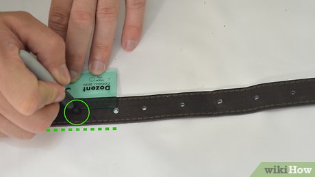 how to poke a hole in a belt