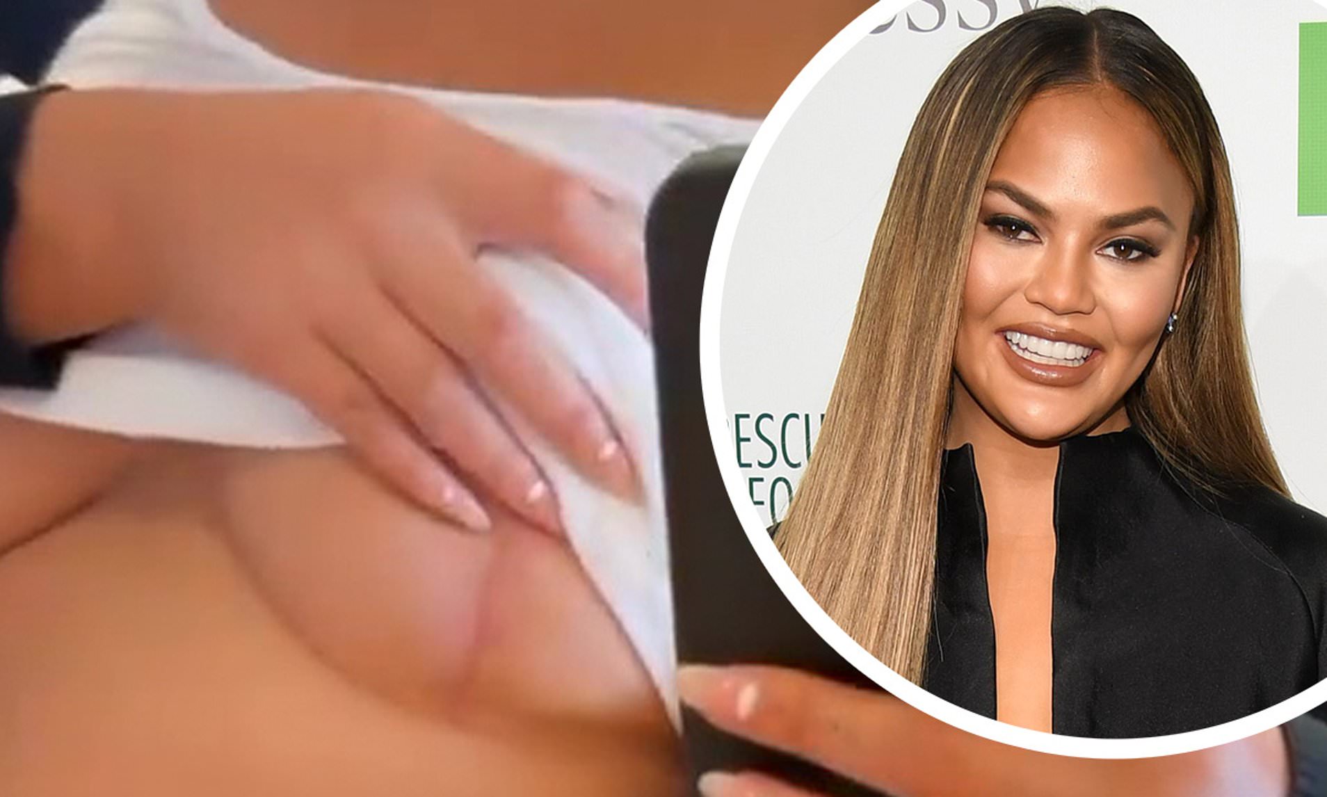 angela mcfall recommends Chrissy Teigen Boob Flash