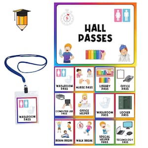 college rules hall pass