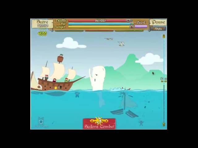 Moby Dick Flash Game pirates scene