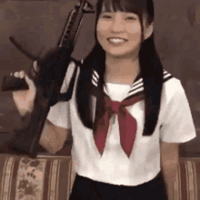 carl kirtley recommends girl with gun gif pic