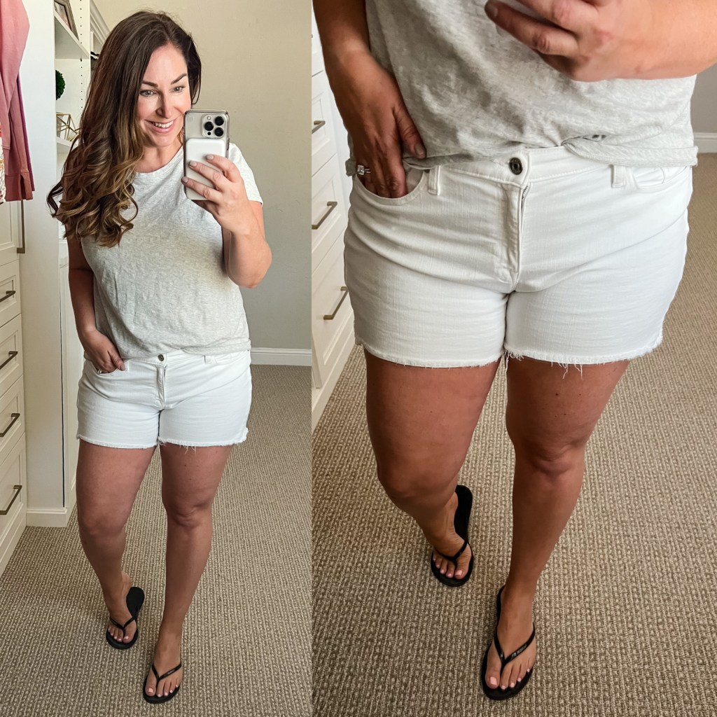 thick thighs in shorts