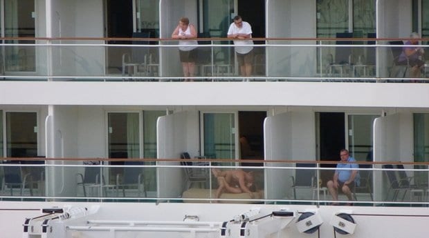 cruise ship balcony sex