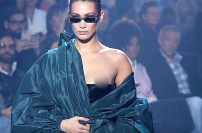 cristhian barrios recommends Bella Hadid Double Nip Slip