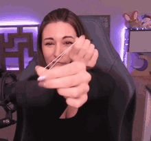 stretching rubber band gif