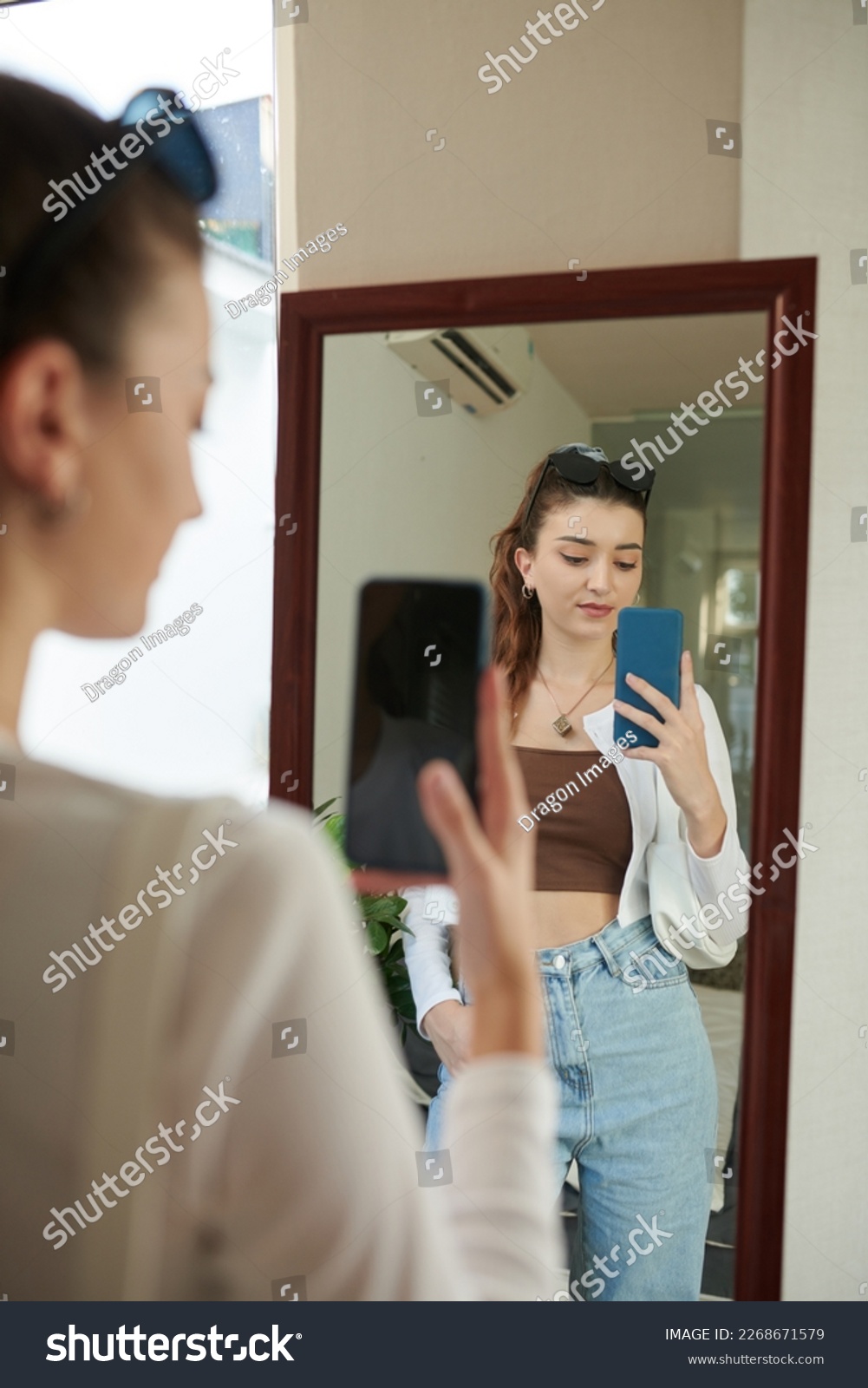 Best of Girls taking pictures in the mirror