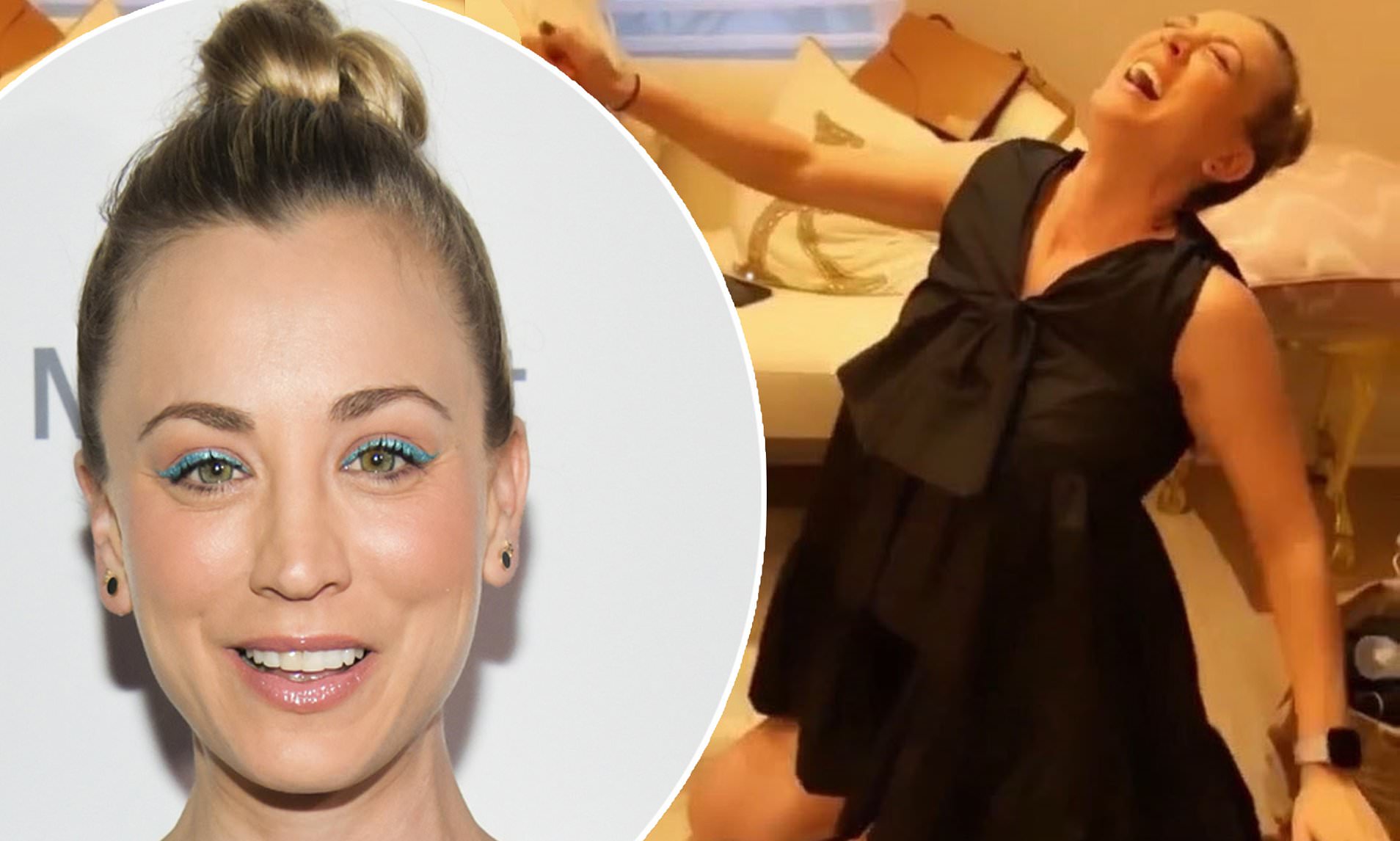 cynthia racine add photo kaley cuoco in a thong