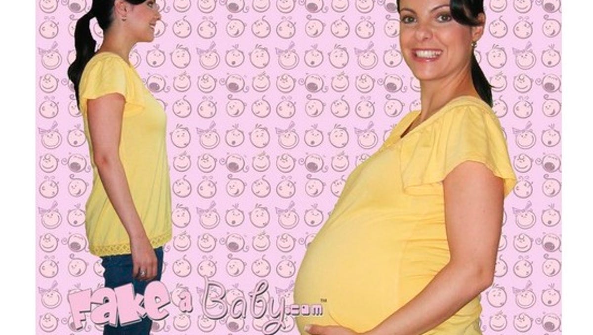 fake pregnant belly triplets