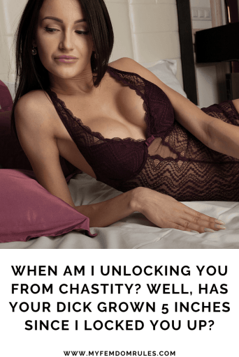 femdom chastity captions
