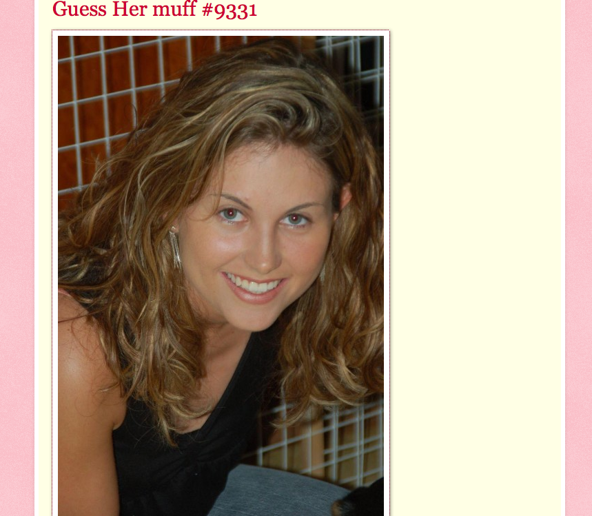 ashley fogleman recommends Guess Her Muff Blog