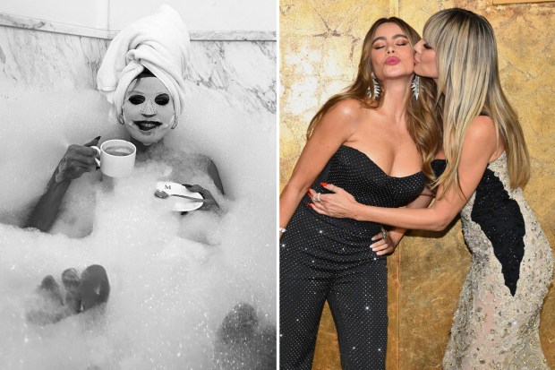 heidi klum bubble bath