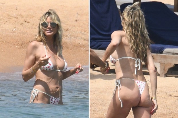 heidi klum naked butt