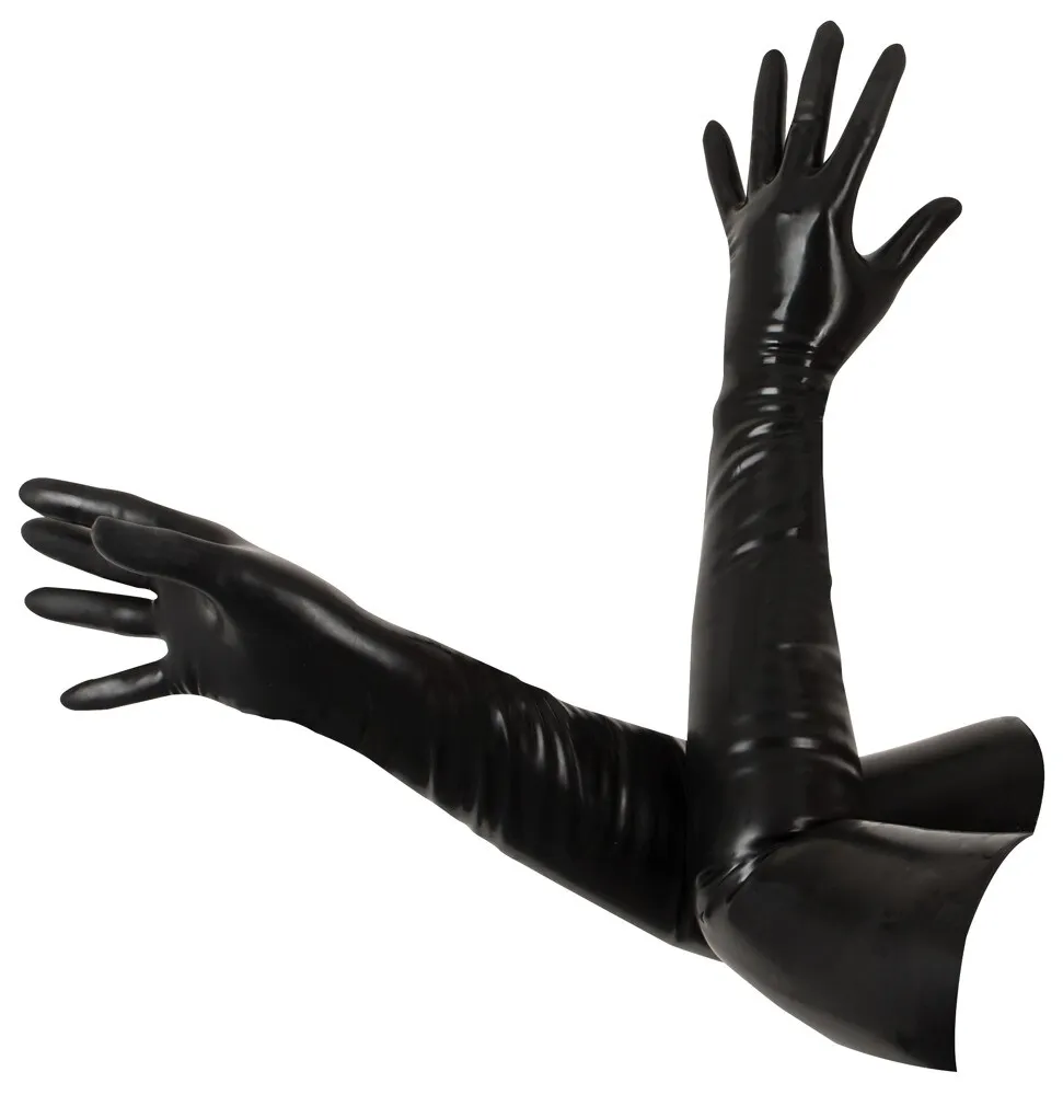 latex opera length gloves