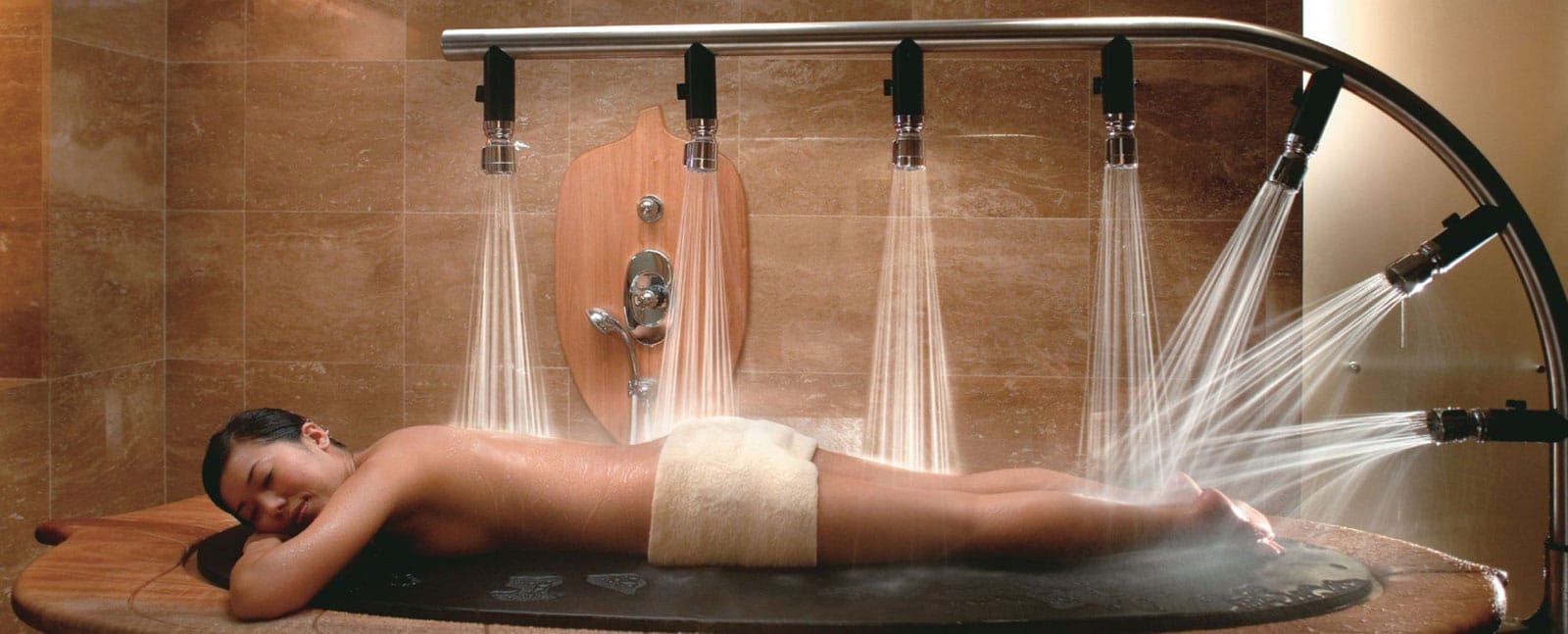 massage parlor table shower