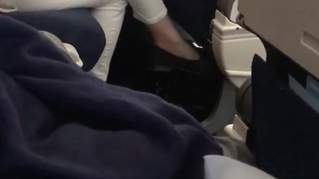 Masturbating On An Airplane guy enjoying