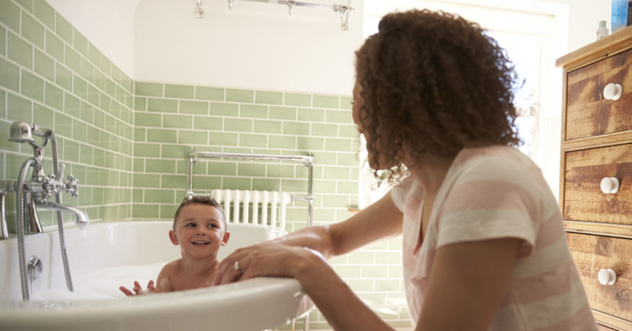 charlie rumble recommends mom helps son bath pic